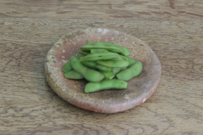 Boiled Edamame green soybeans