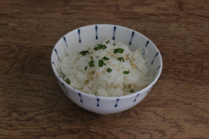 Rice with tiny sardines