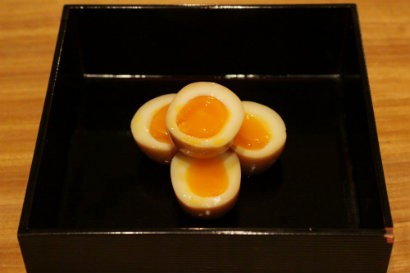 Aji tamago (seasoned soft boiled egg)